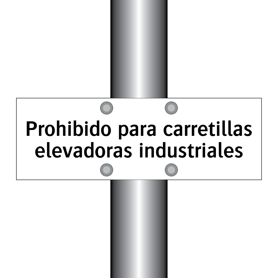 Prohibido para carretillas elevadoras industriales