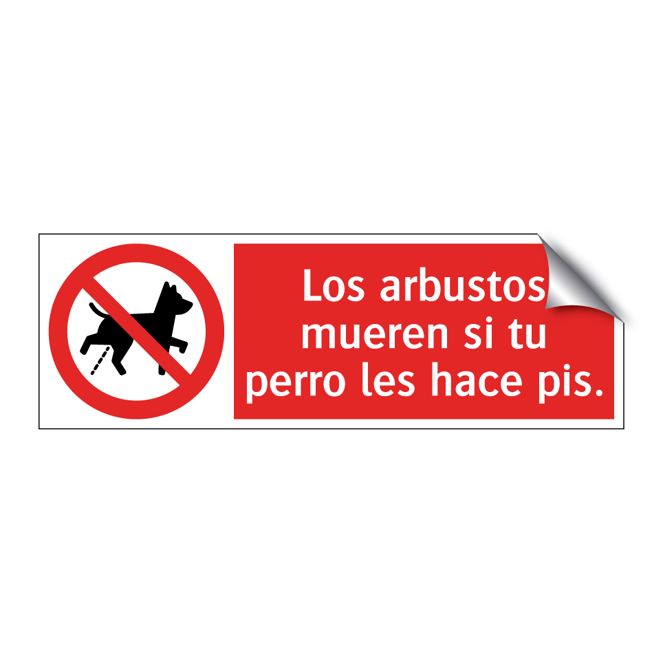 Los arbustos mueren si tu perro les hace pis.