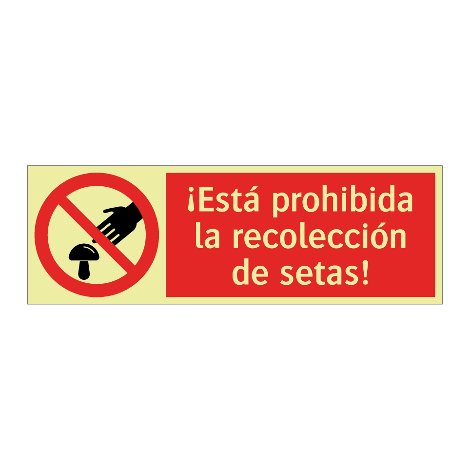¡Está prohibida la recolección de setas!