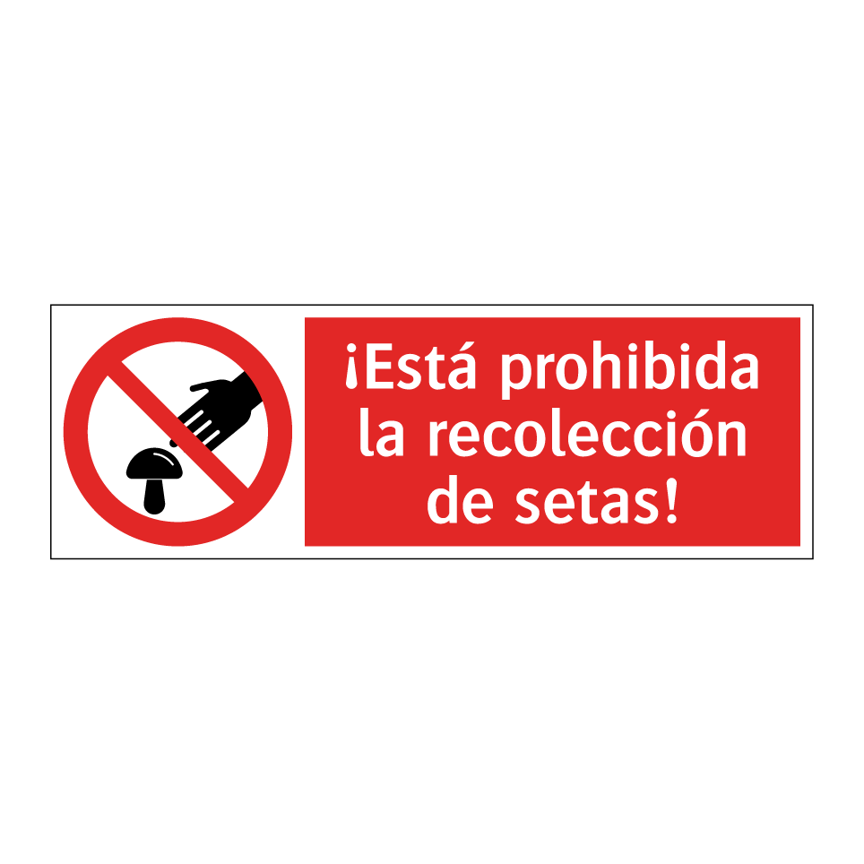 ¡Está prohibida la recolección de setas!