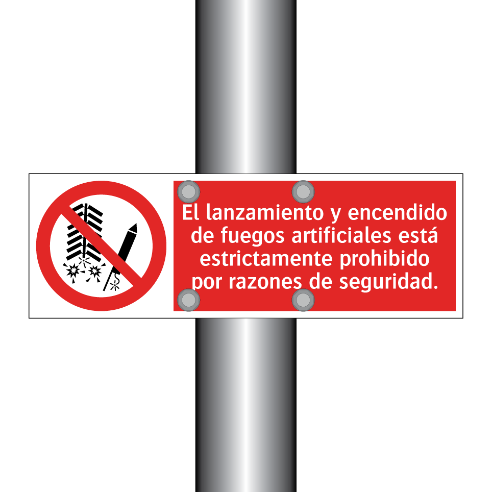 El lanzamiento y encendido de fuegos artificiales está estrictamente prohibido por razones de seguridad.