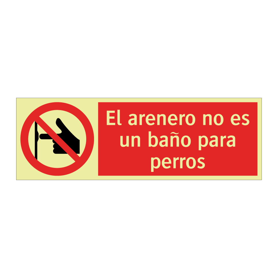 El arenero no es un baño para perros