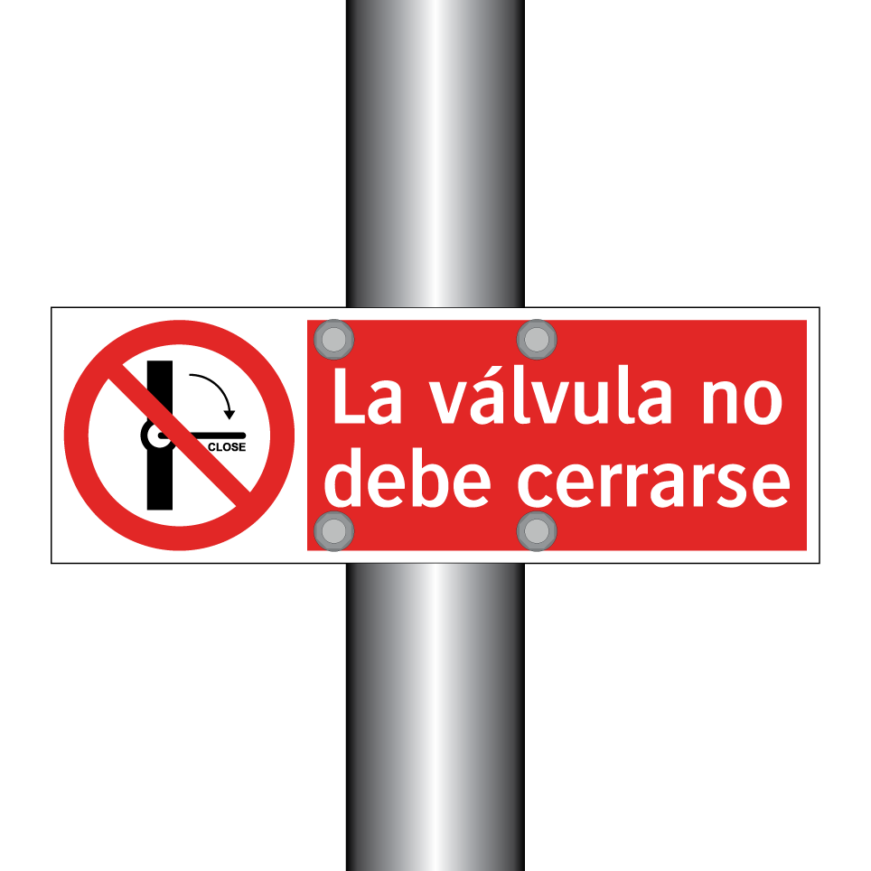 La válvula no debe cerrarse
