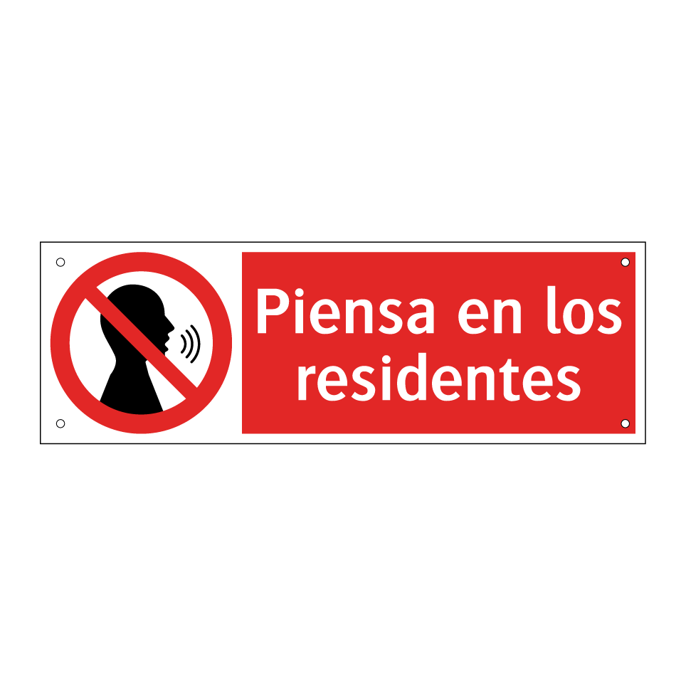 Piensa en los residentes