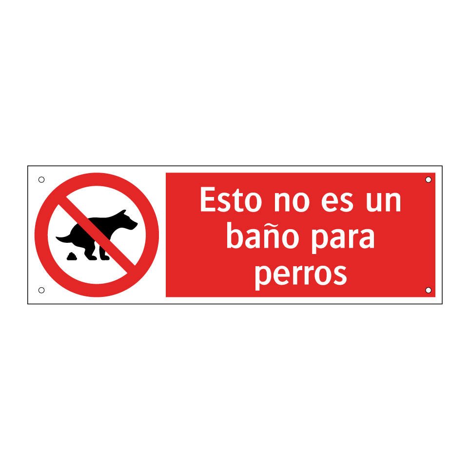 Esto no es un baño para perros