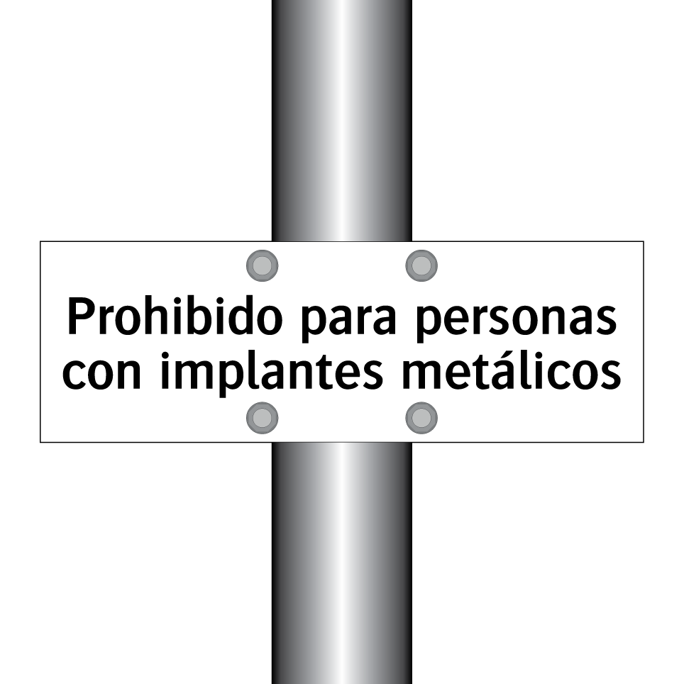 Prohibido para personas con implantes metálicos