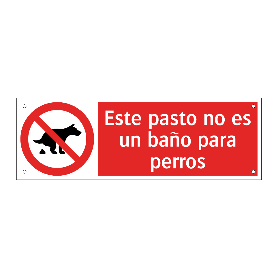 Este pasto no es un baño para perros