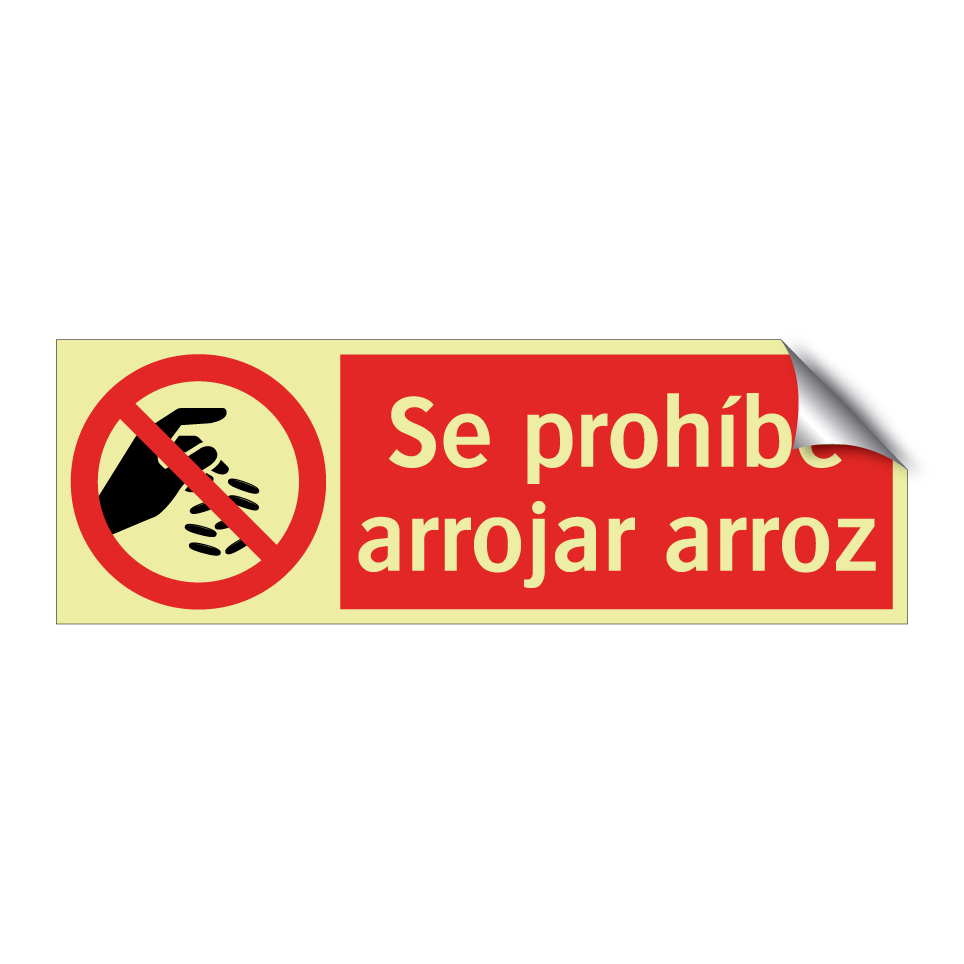 Se prohíbe arrojar arroz