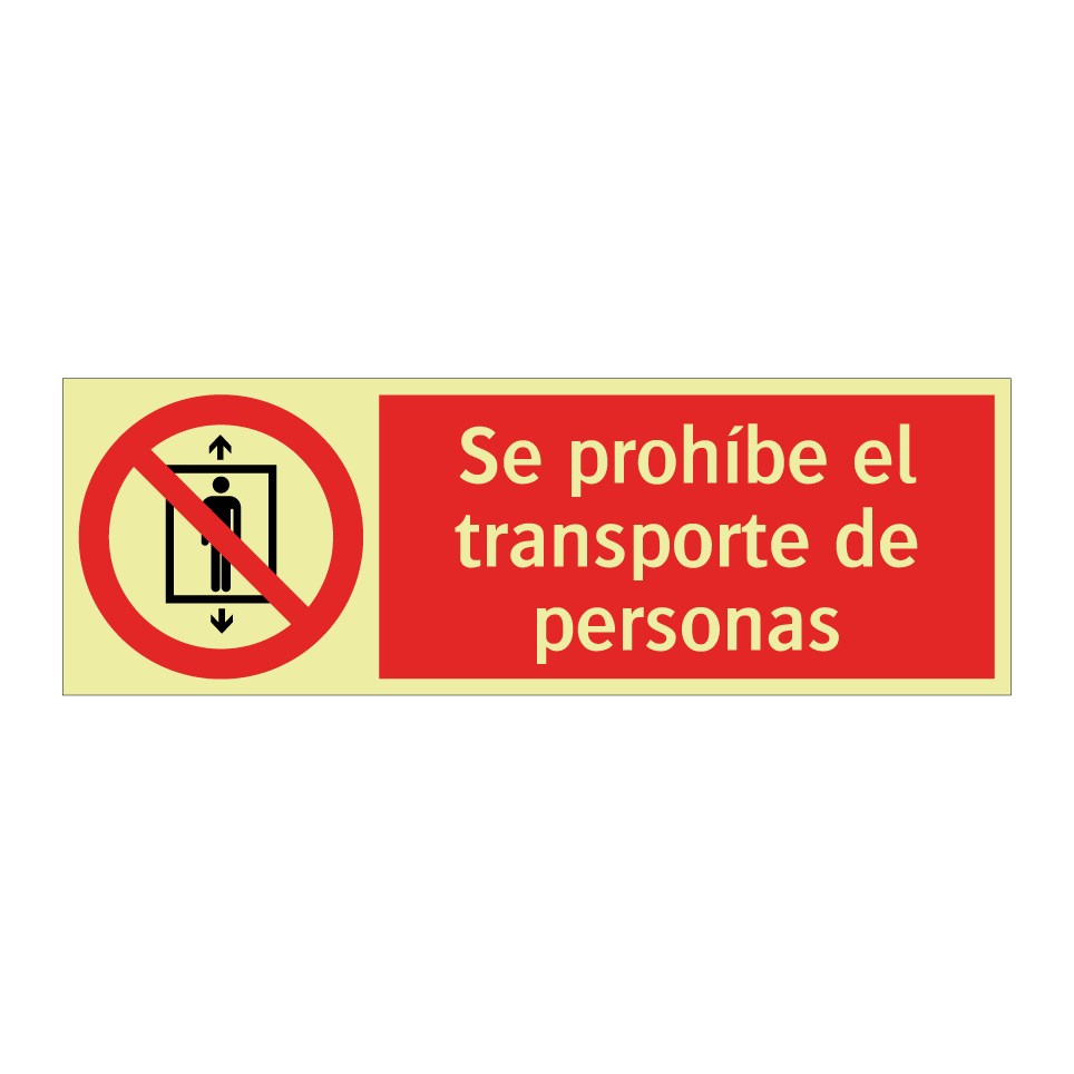 Se prohíbe el transporte de personas