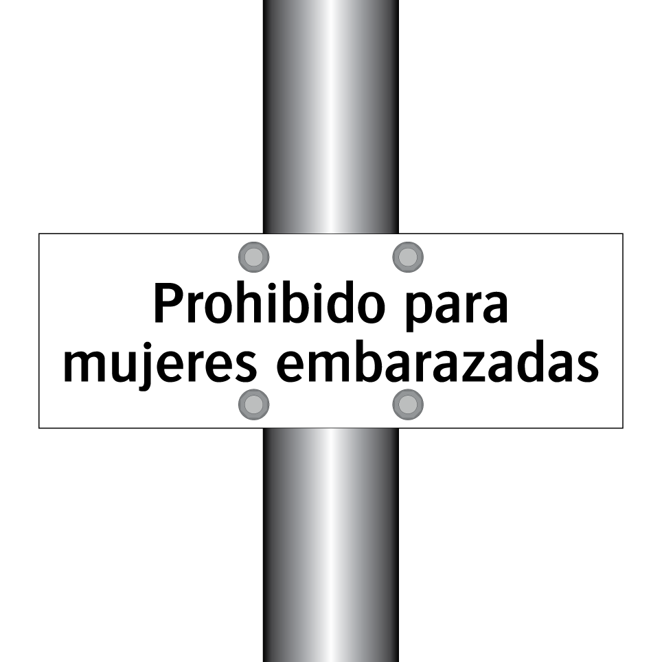 Prohibido para mujeres embarazadas