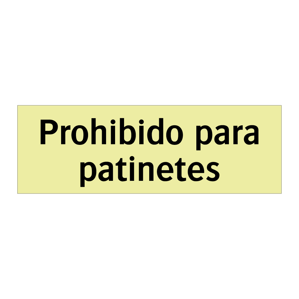 Prohibido para patinetes