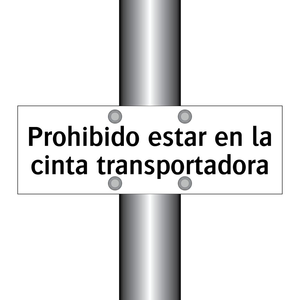 Prohibido estar en la cinta transportadora