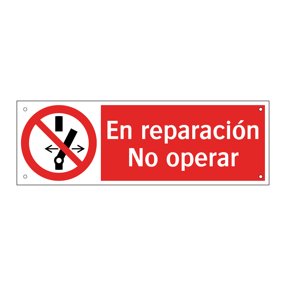 En reparación No operar