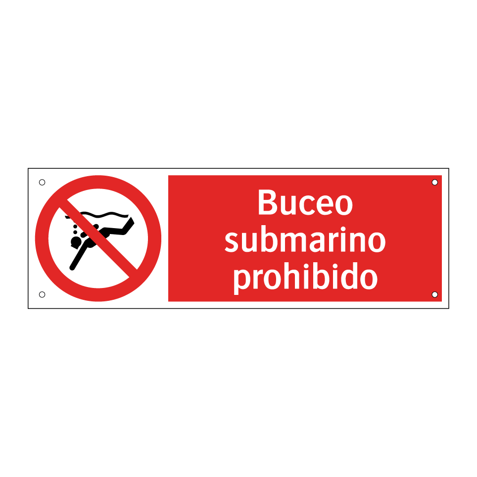 Buceo submarino prohibido