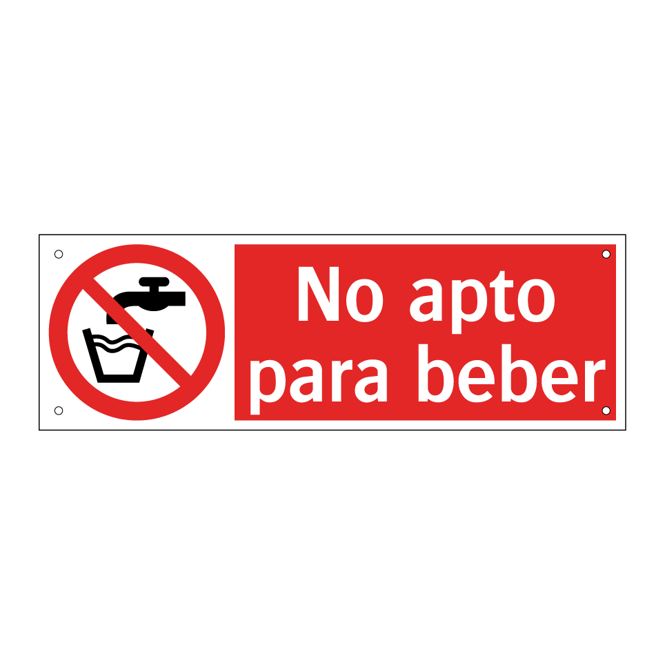 No apto para beber