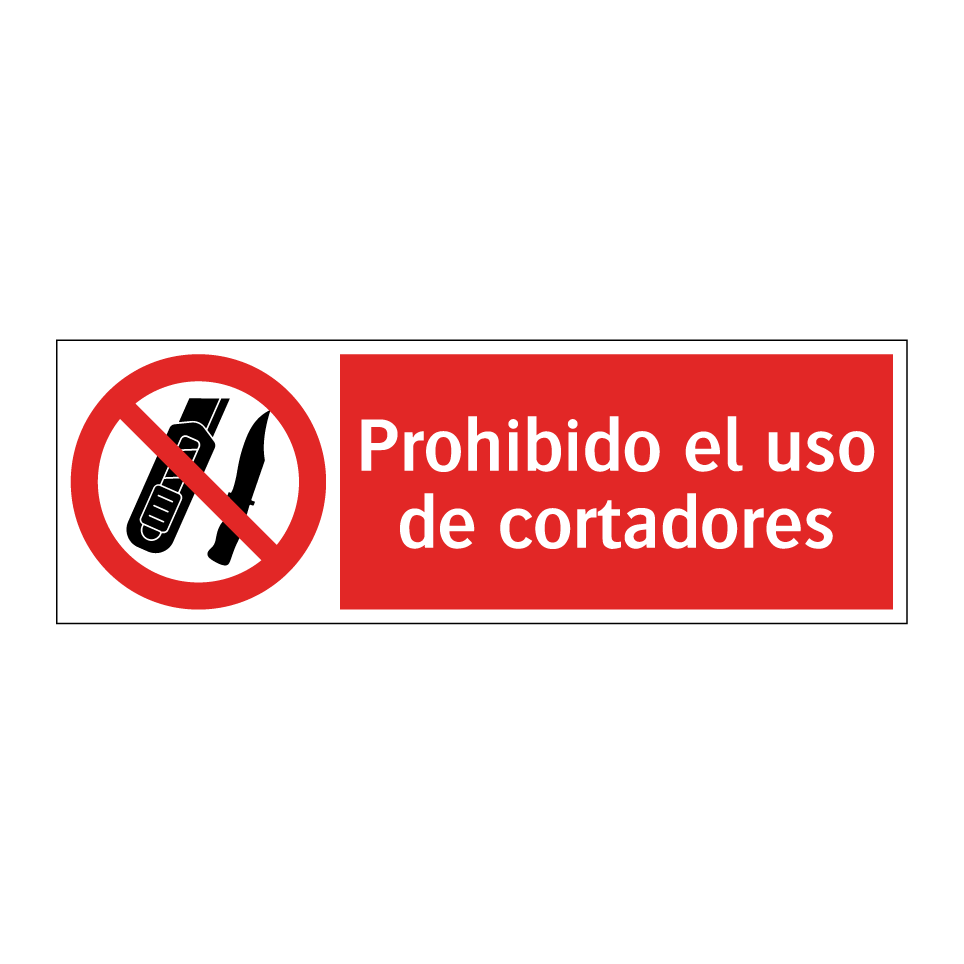 Prohibido el uso de cortadores