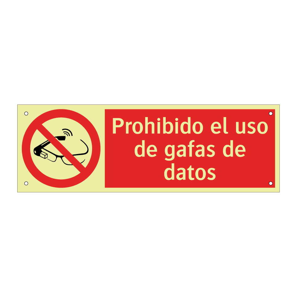 Prohibido el uso de gafas de datos