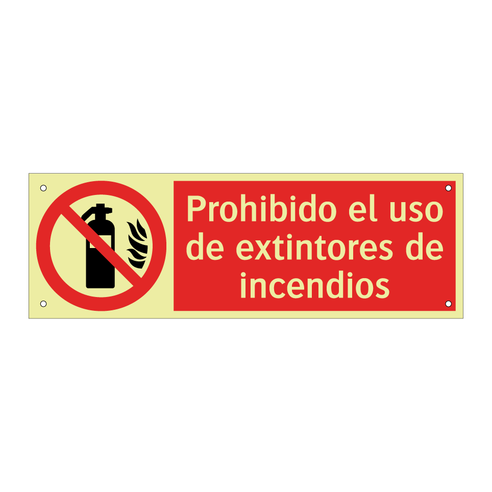 Prohibido el uso de extintores de incendios