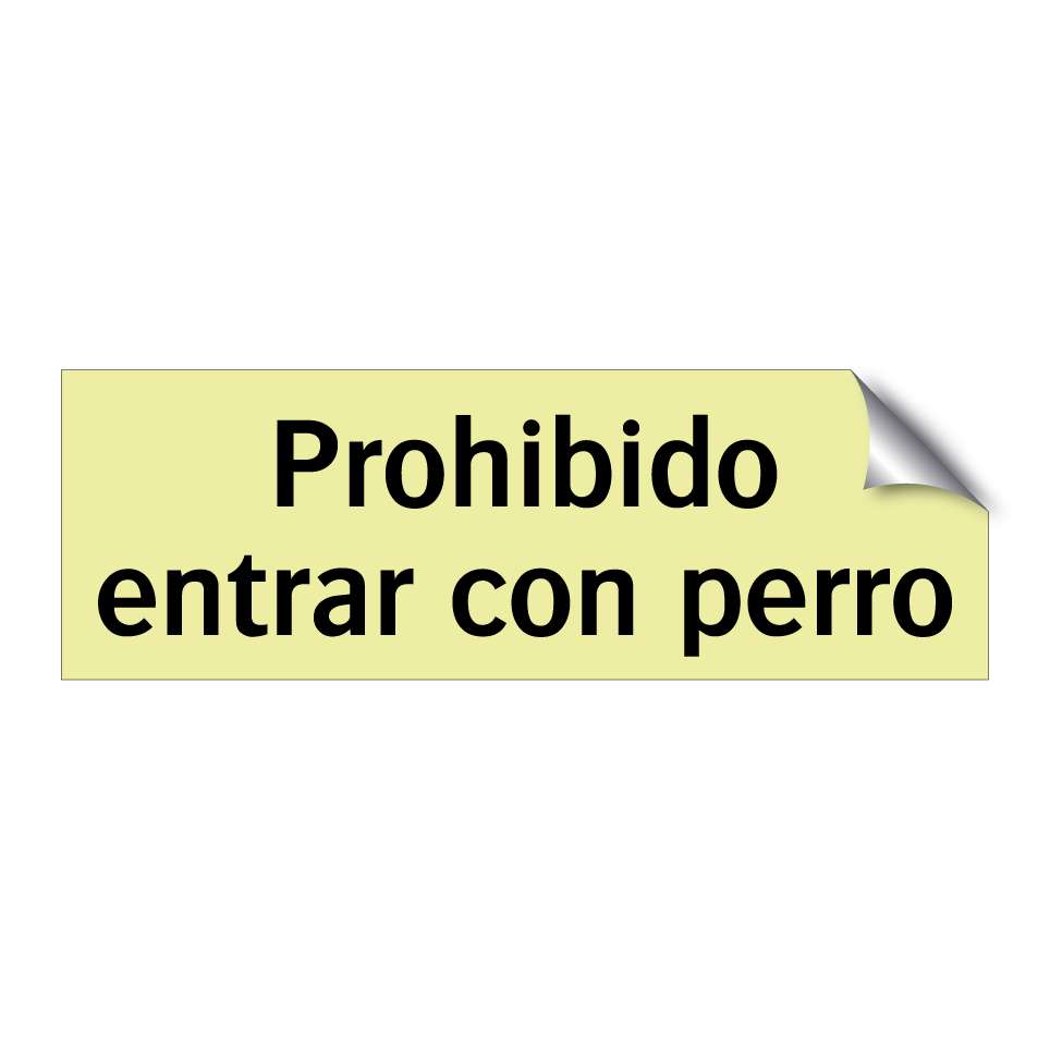 Prohibido entrar con perro