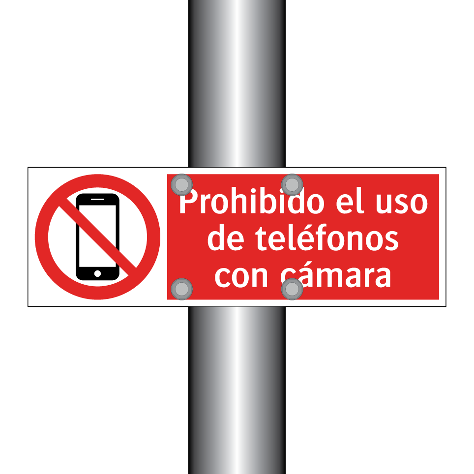 Prohibido el uso de teléfonos con cámara