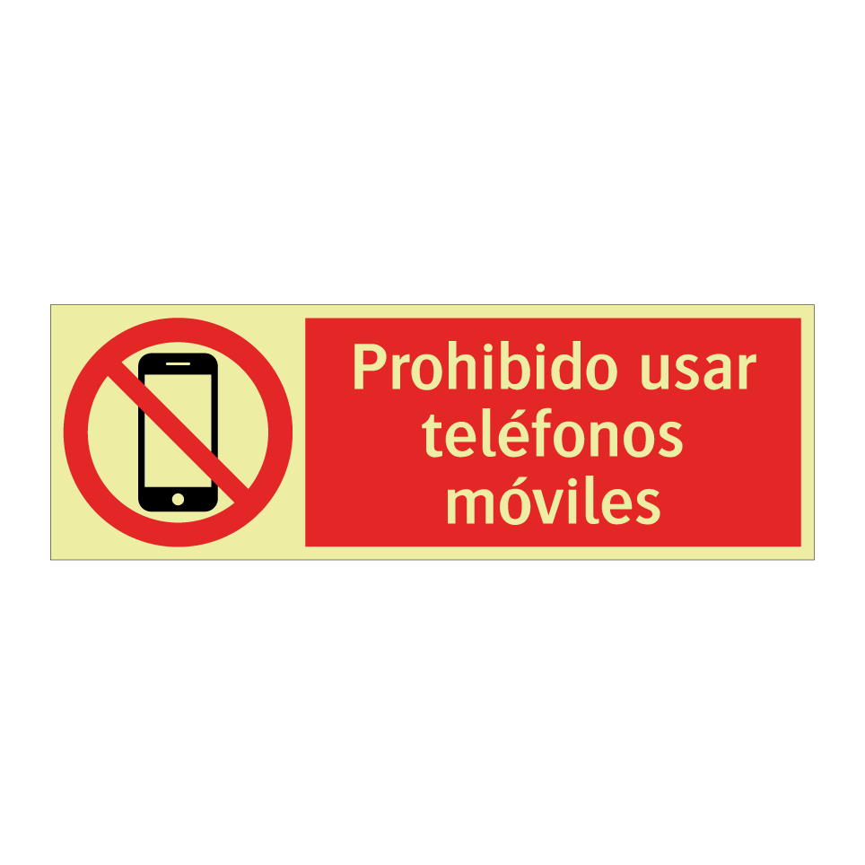 Prohibido usar teléfonos móviles