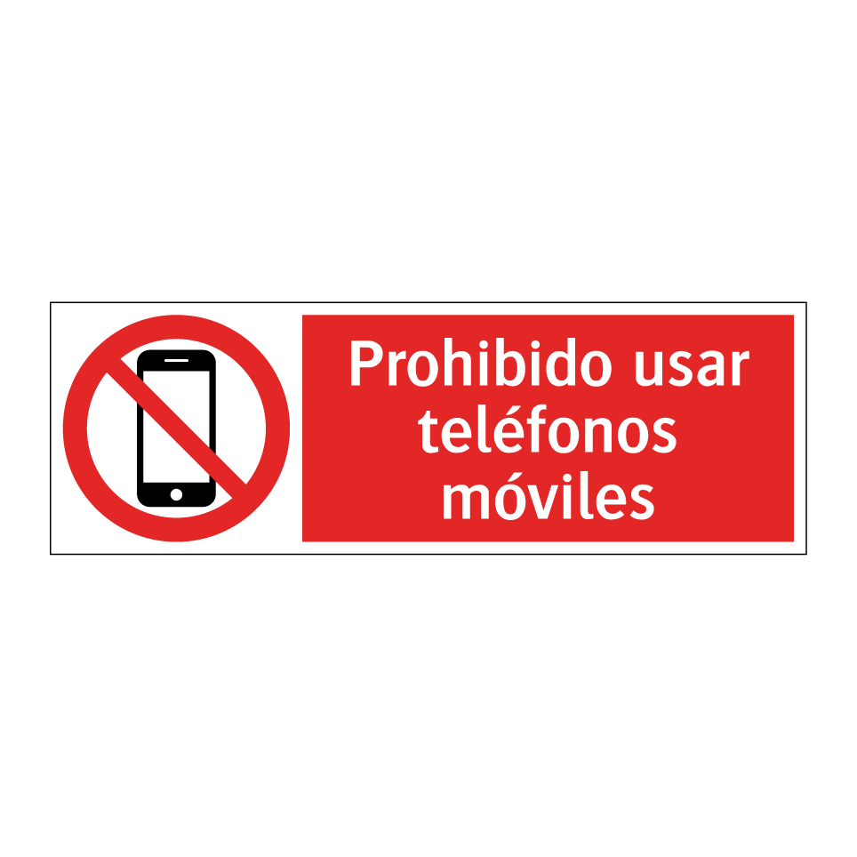 Prohibido usar teléfonos móviles