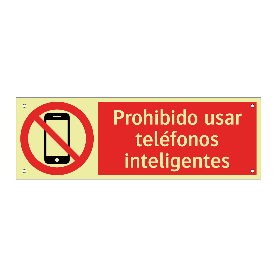 Prohibido usar teléfonos inteligentes