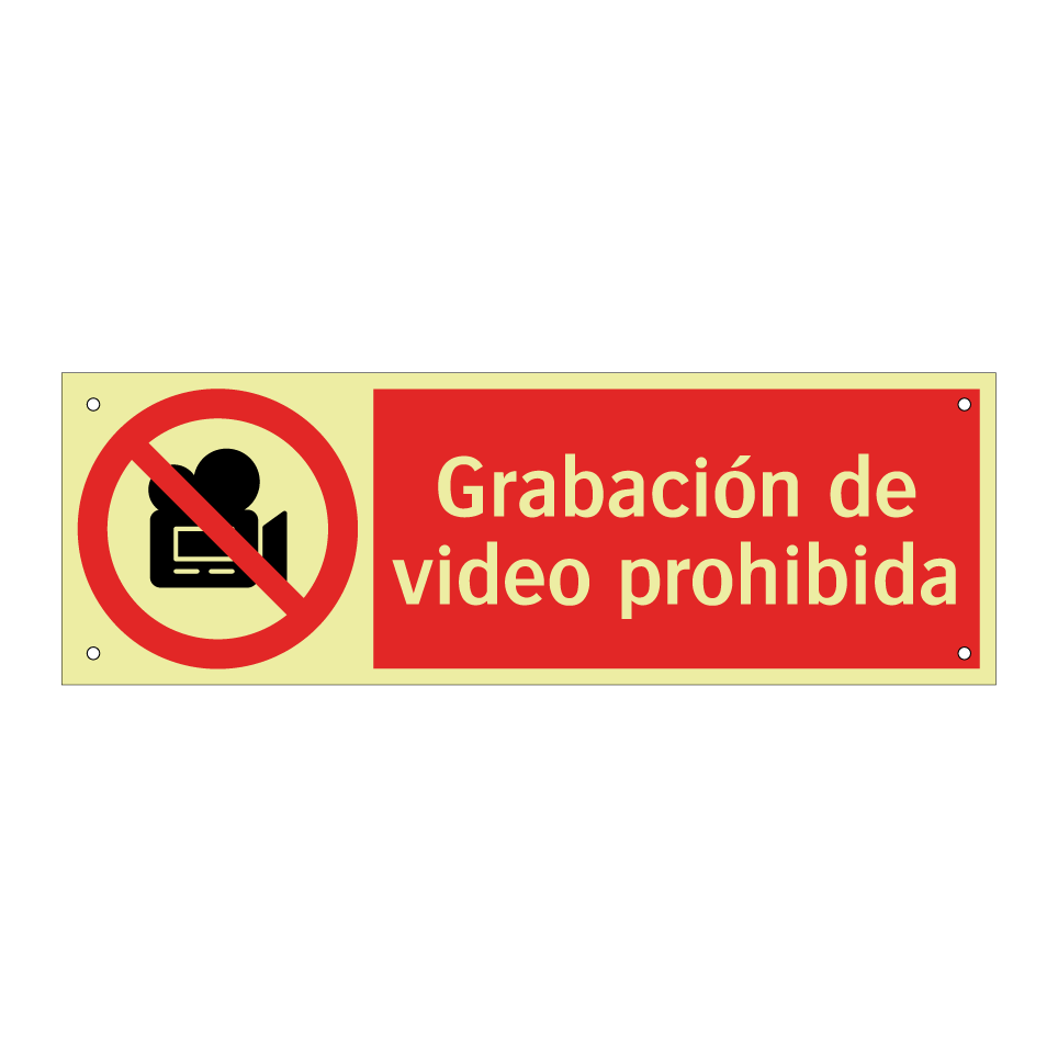 Grabación de video prohibida