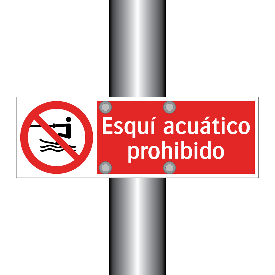 Esquí acuático prohibido