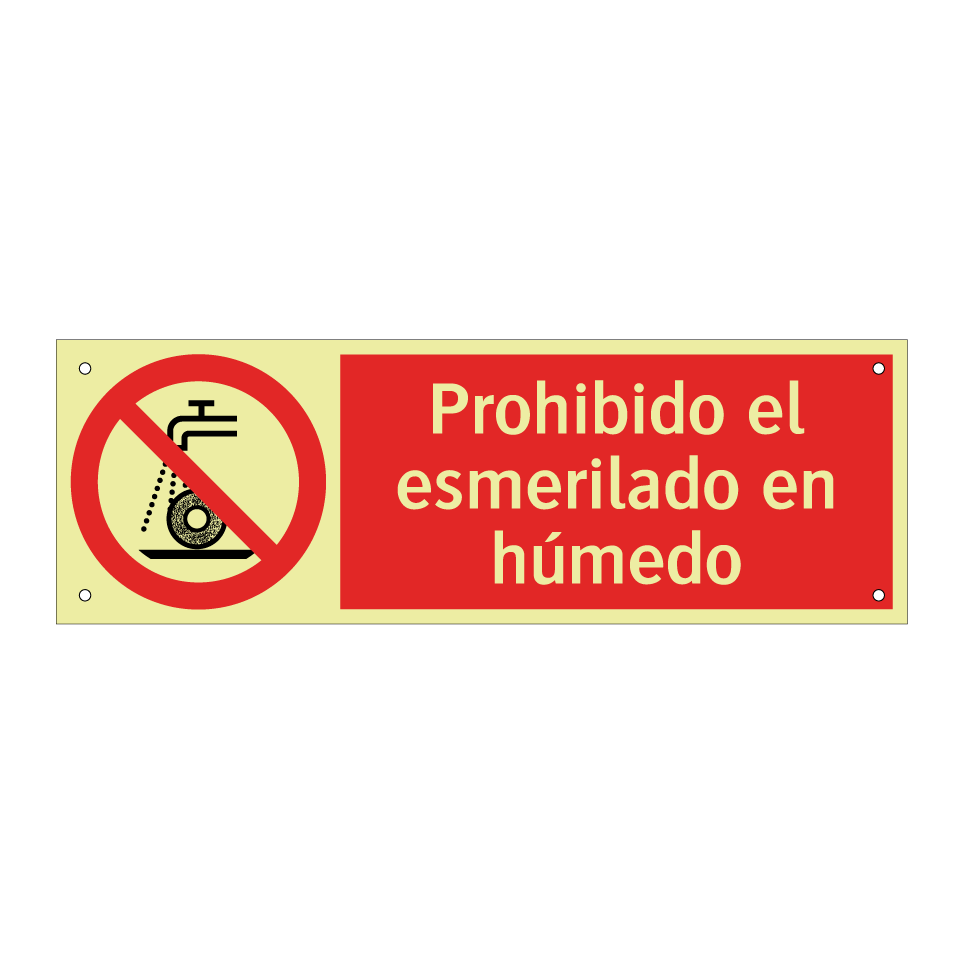 Prohibido el esmerilado en húmedo
