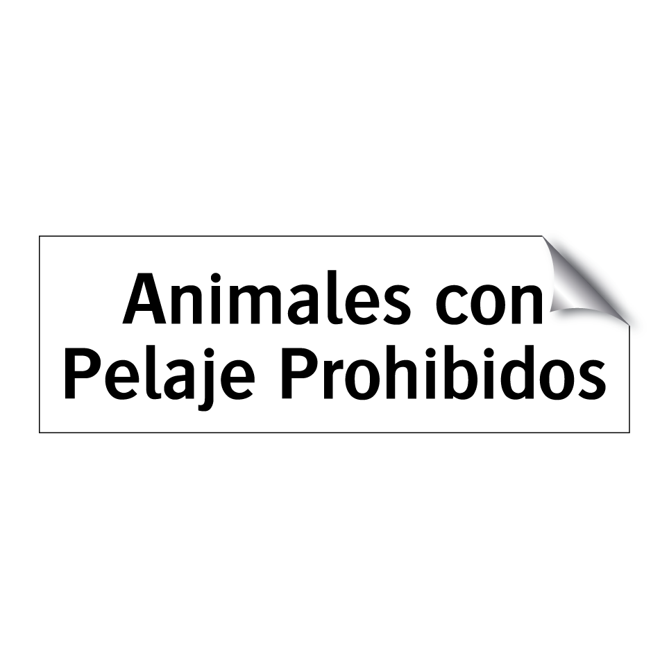 Animales con Pelaje Prohibidos