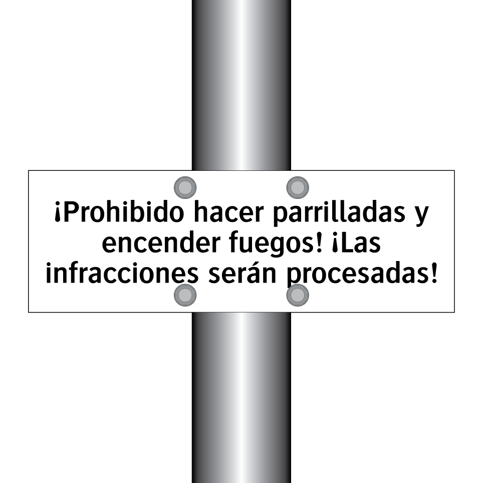 ¡Prohibido hacer parrilladas y encender fuegos! ¡Las infracciones serán procesadas!