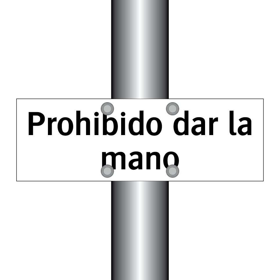 Prohibido dar la mano
