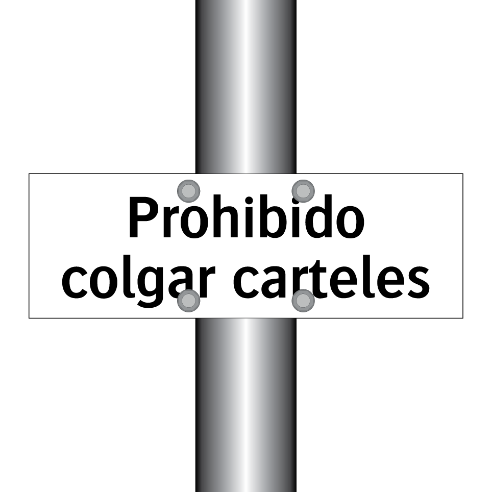 Prohibido colgar carteles