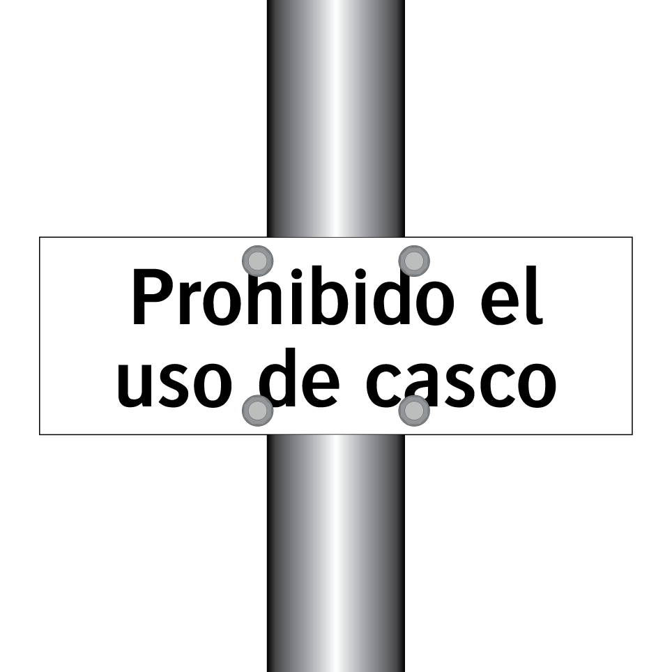 Prohibido el uso de casco