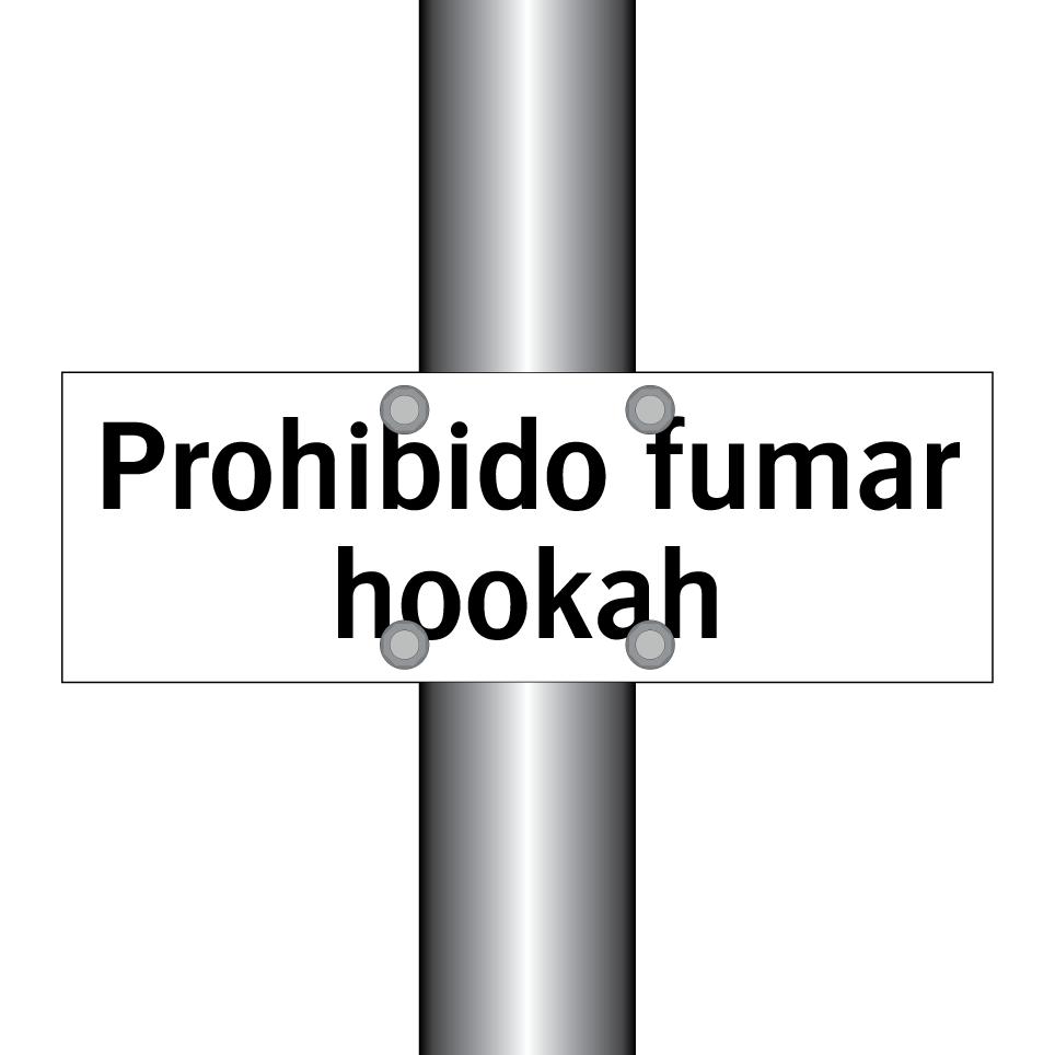 Prohibido fumar hookah