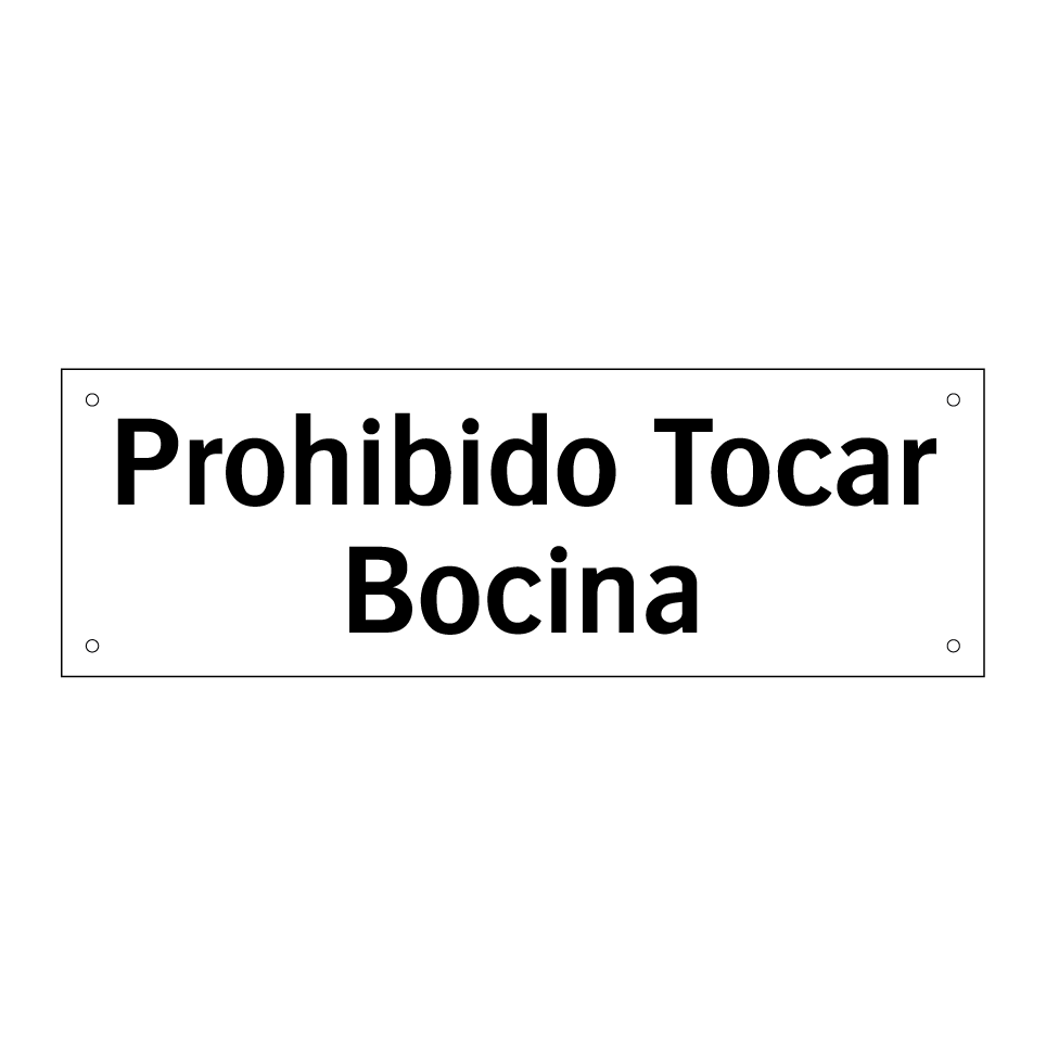Prohibido Tocar Bocina