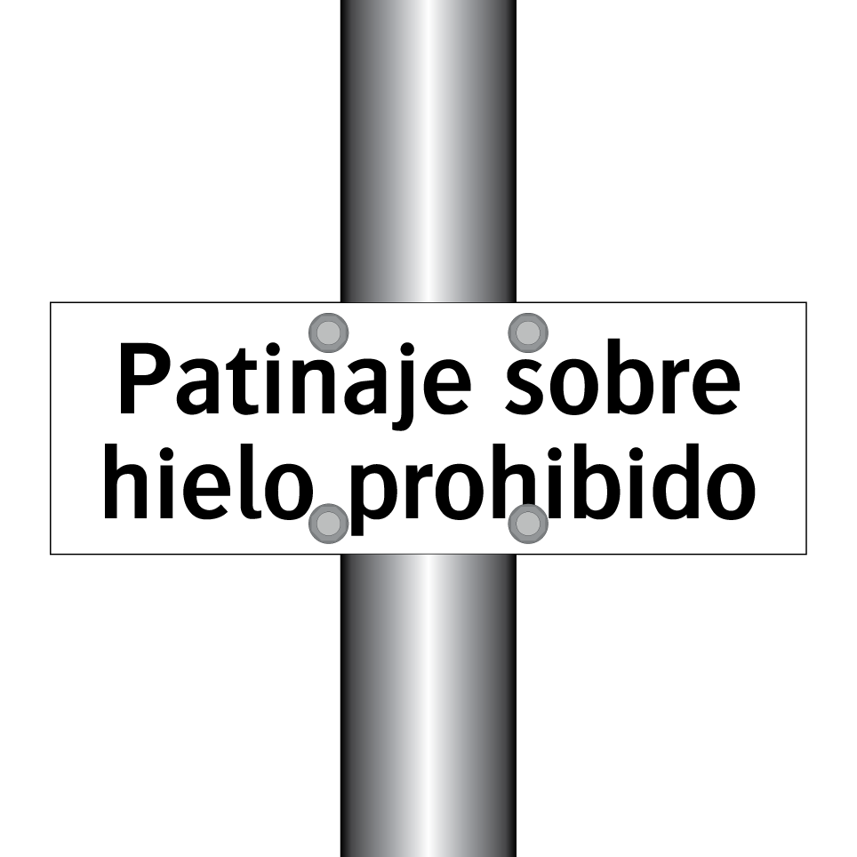Patinaje sobre hielo prohibido