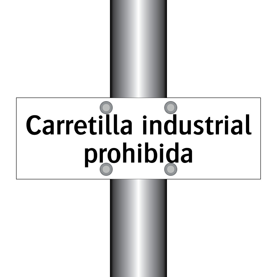 Carretilla industrial prohibida