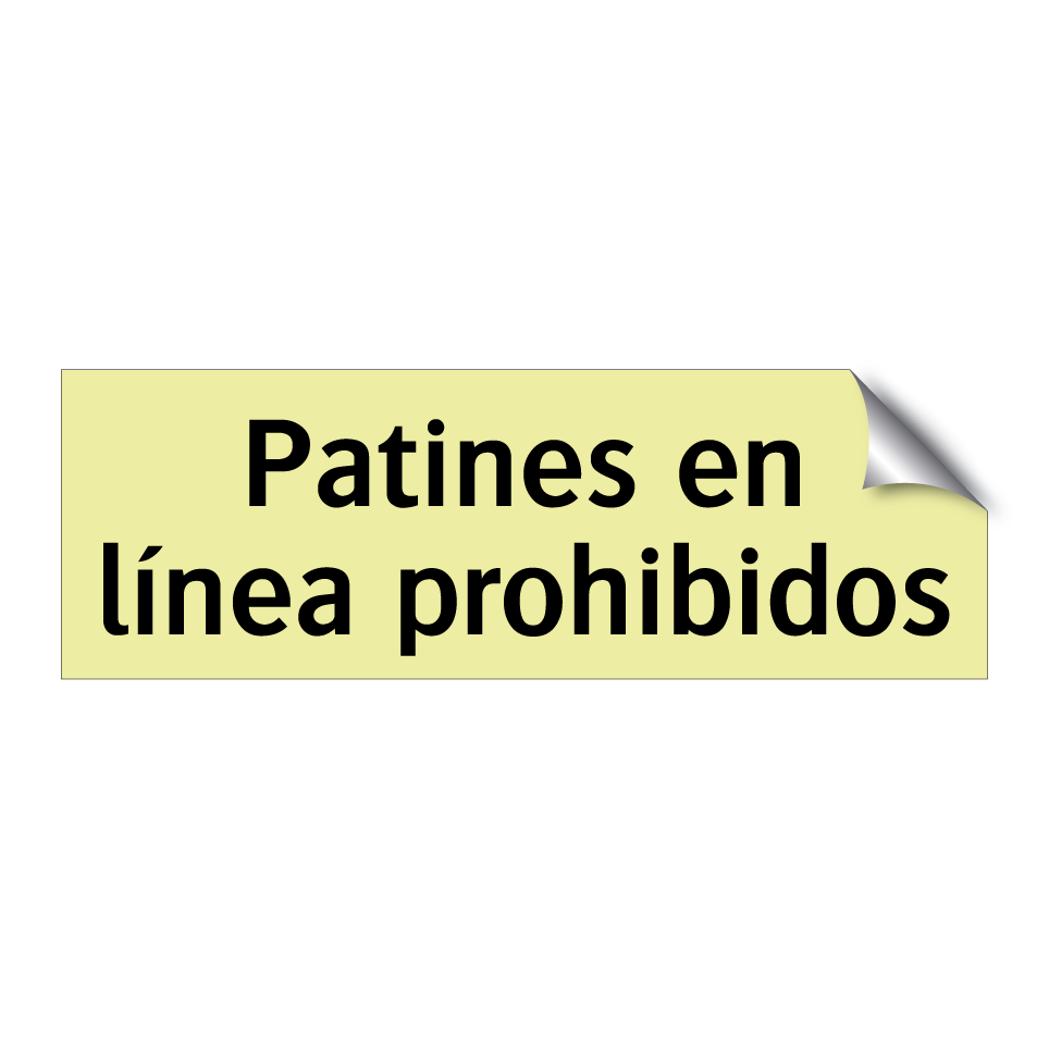 Patines en línea prohibidos
