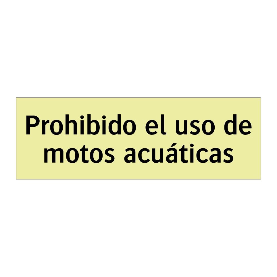 Prohibido el uso de motos acuáticas