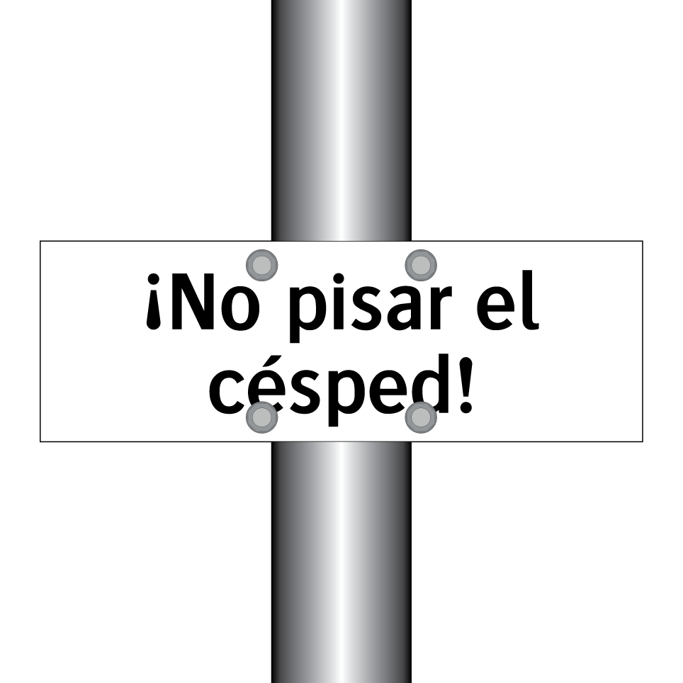 ¡No pisar el césped!