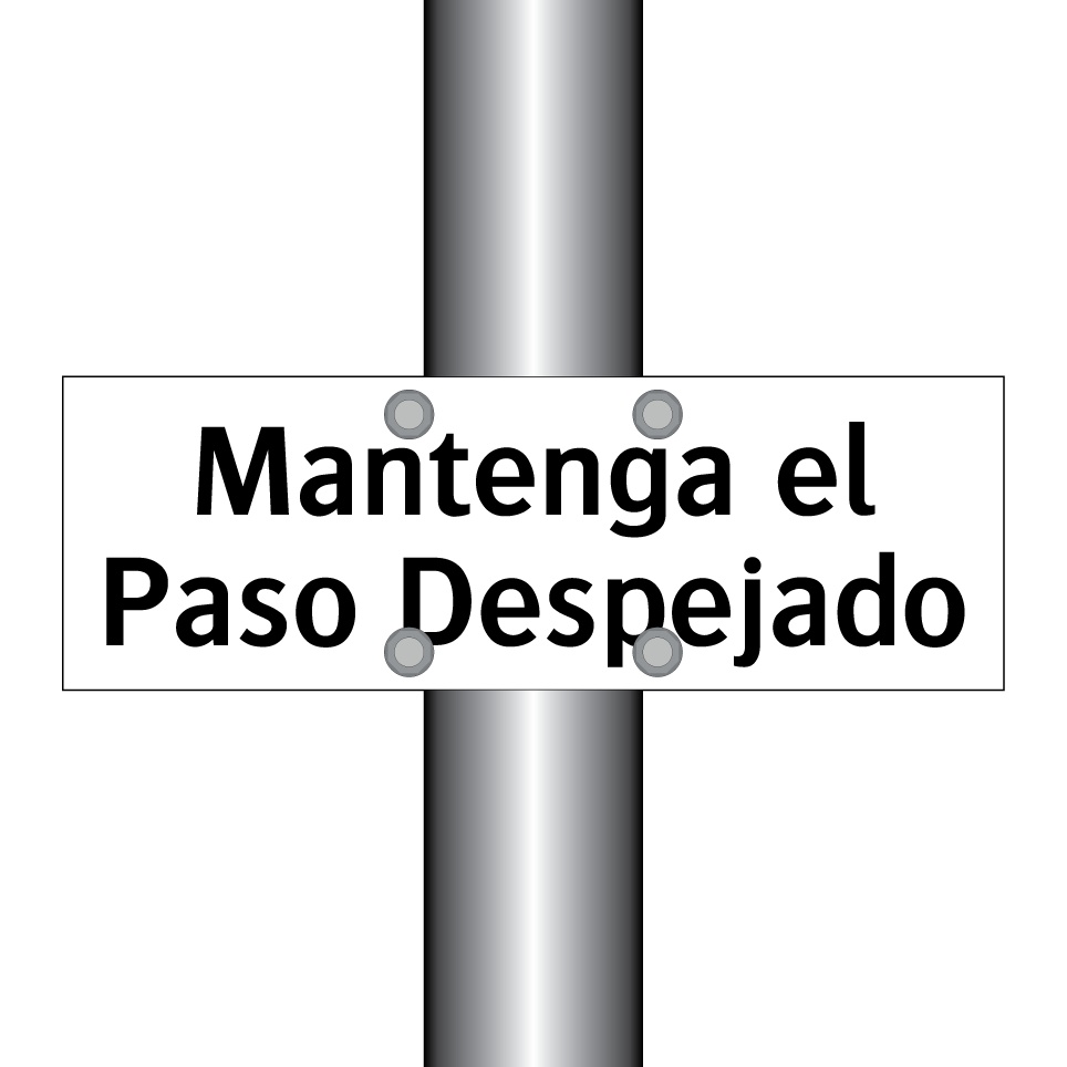 Mantenga el Paso Despejado