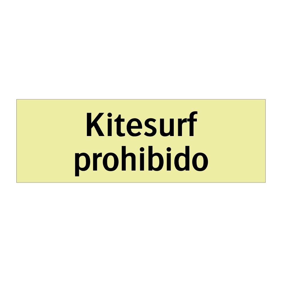 Kitesurf prohibido