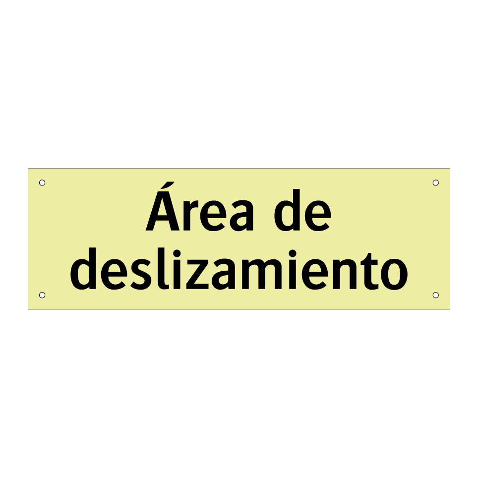 Área de deslizamiento