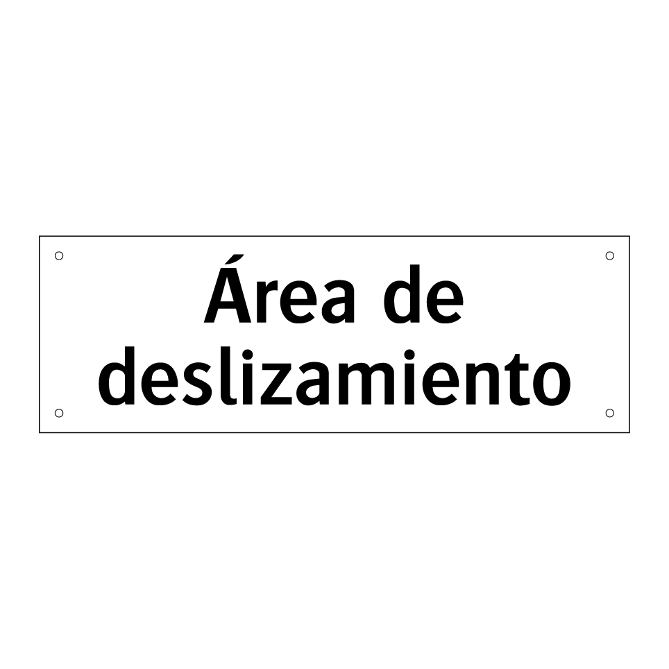 Área de deslizamiento