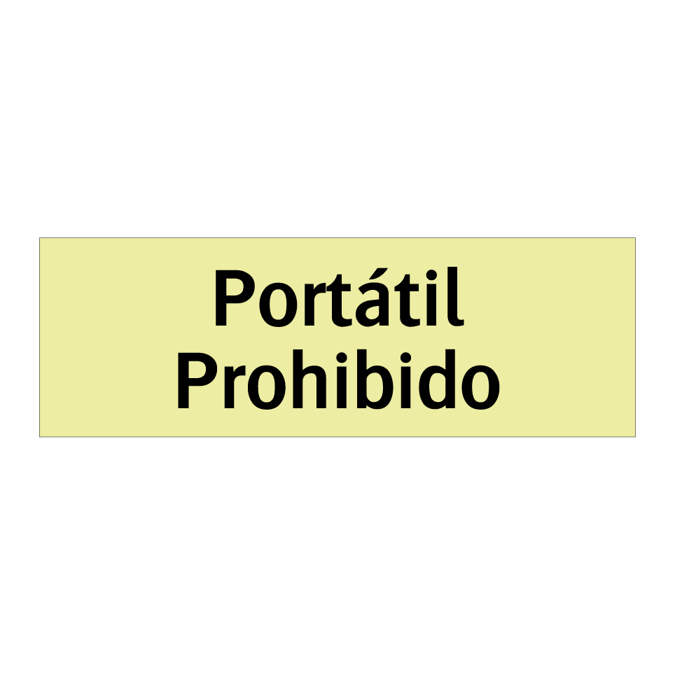 Portátil Prohibido