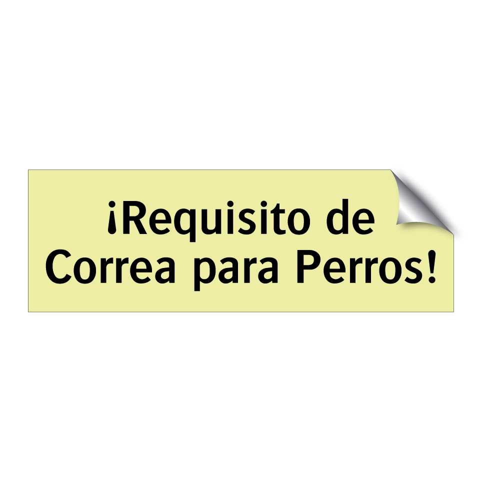 ¡Requisito de Correa para Perros!