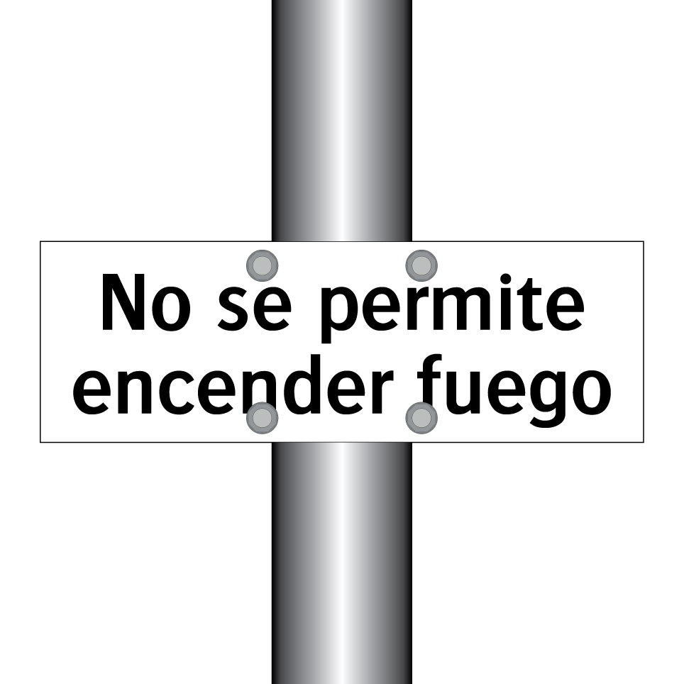 No se permite encender fuego