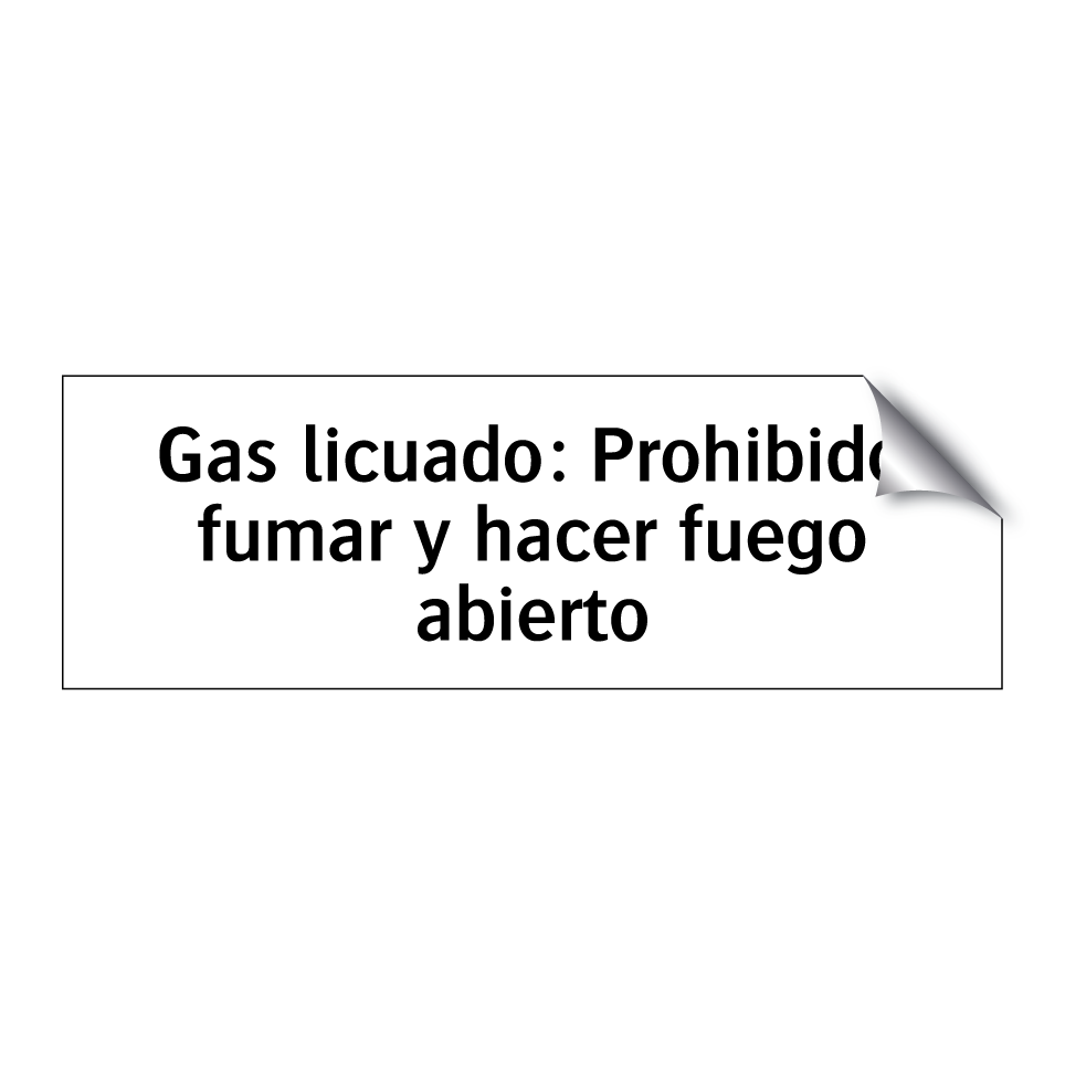 Gas licuado: Prohibido fumar y hacer fuego abierto